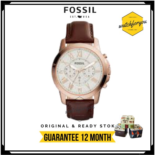 PROMO Jam Tangan Pria Fossil Chronograph FS4991 | FS 4991 Fossil Watch Original Box