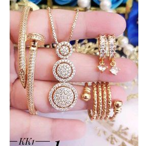 Xuping Set Perhiasan Wanita Gold 268222