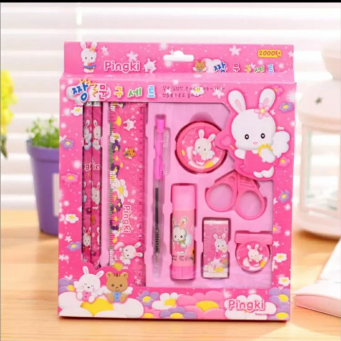 

tulis-alat-paket- pensil set 2009 pencil set lengkap alat tulis anak 9 in 1 - biru -paket-alat-