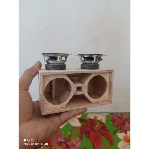 Box sound DOUBLE tempat speaker - RDW Double speaker 2 inch