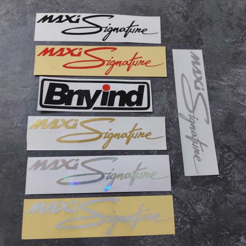 STICKER MAXI SIGNATURE CUTTING