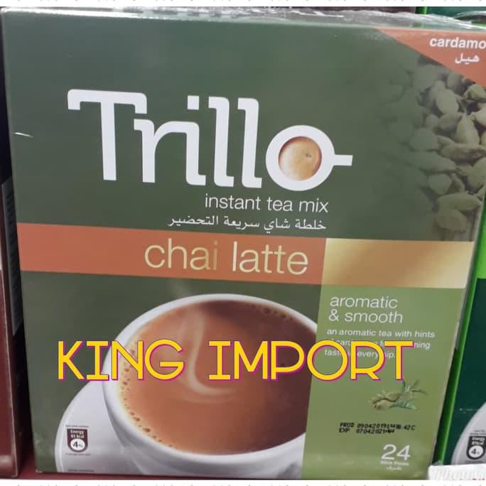 

TEA - 17 - 74 - TRILLO CHAI LATTE 24SACHET INSTANT MIX TEA TOKO - TEH - SEDJAK - DULU - KALA.