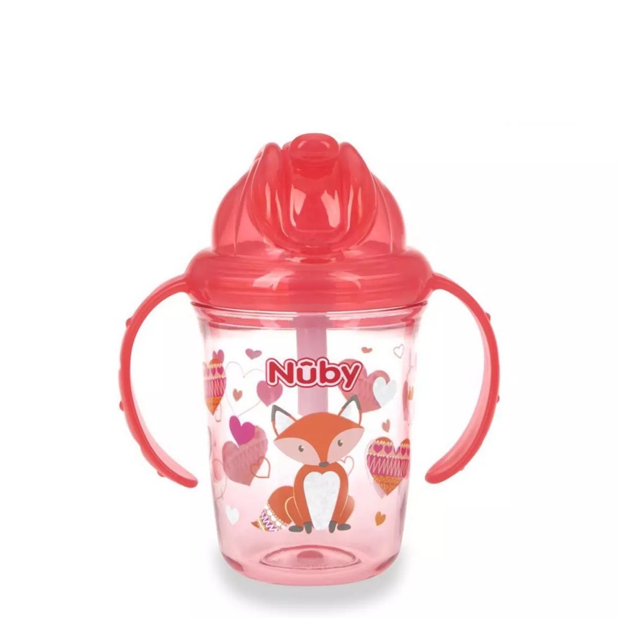 Botol Minum Anak Nuby Kids Tritan Glitter Fat Straw NB228 240ml