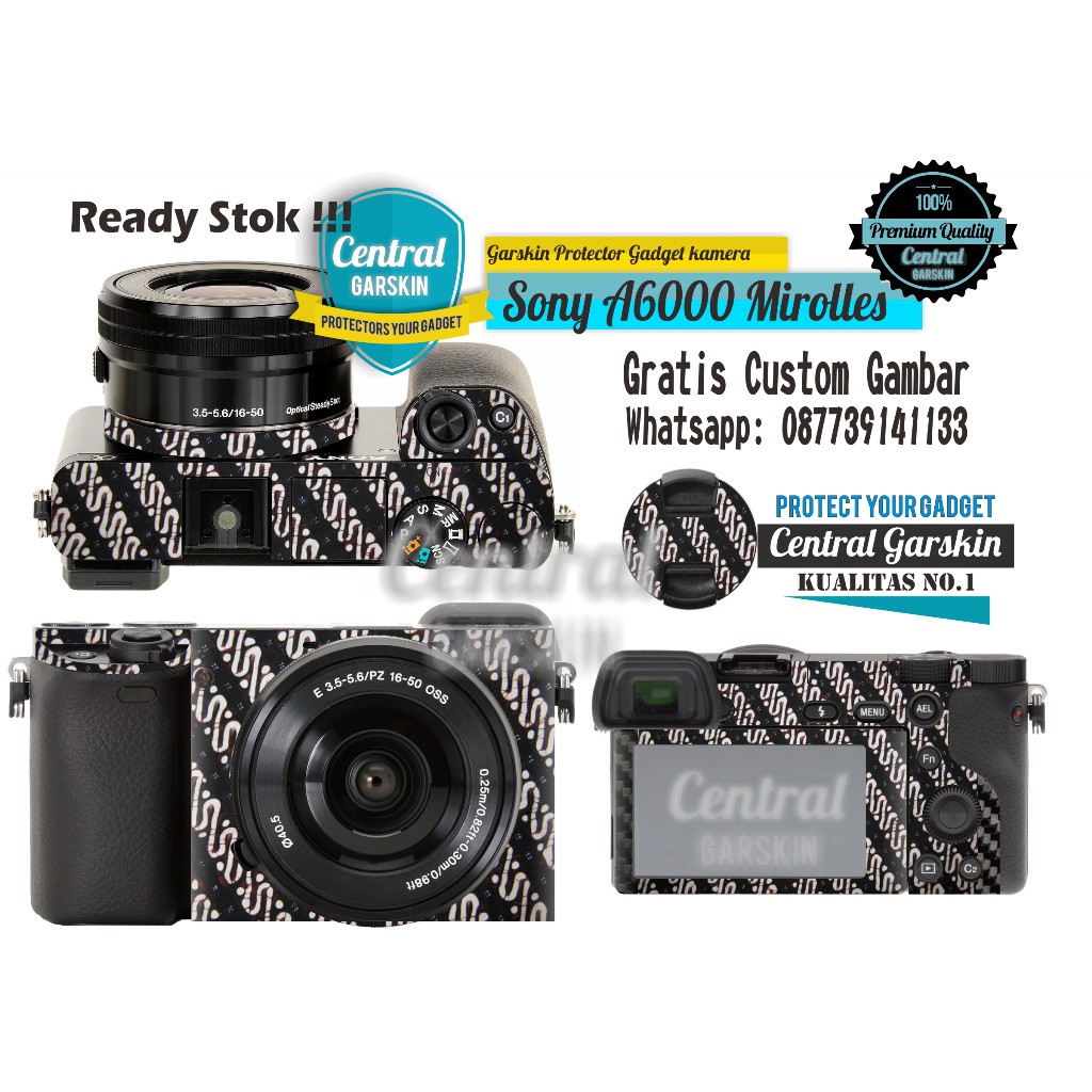 Garskin Kamera Sony A6000 - batik indonesia