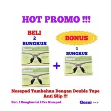 

Nosepad Tempel Double Tape Silikon/ Nose pad Bantalan Hidung Tambahan