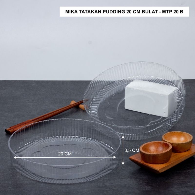 MIKA ALAS PUDING BULAT SIZE 20 x 3.5 CM ISI 10 PCS