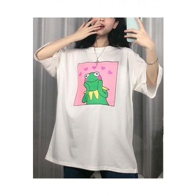 MYSTIQUE.ID-BAJU KAOS FROG  T-SHIRT LUCU DAN AESTHETIC