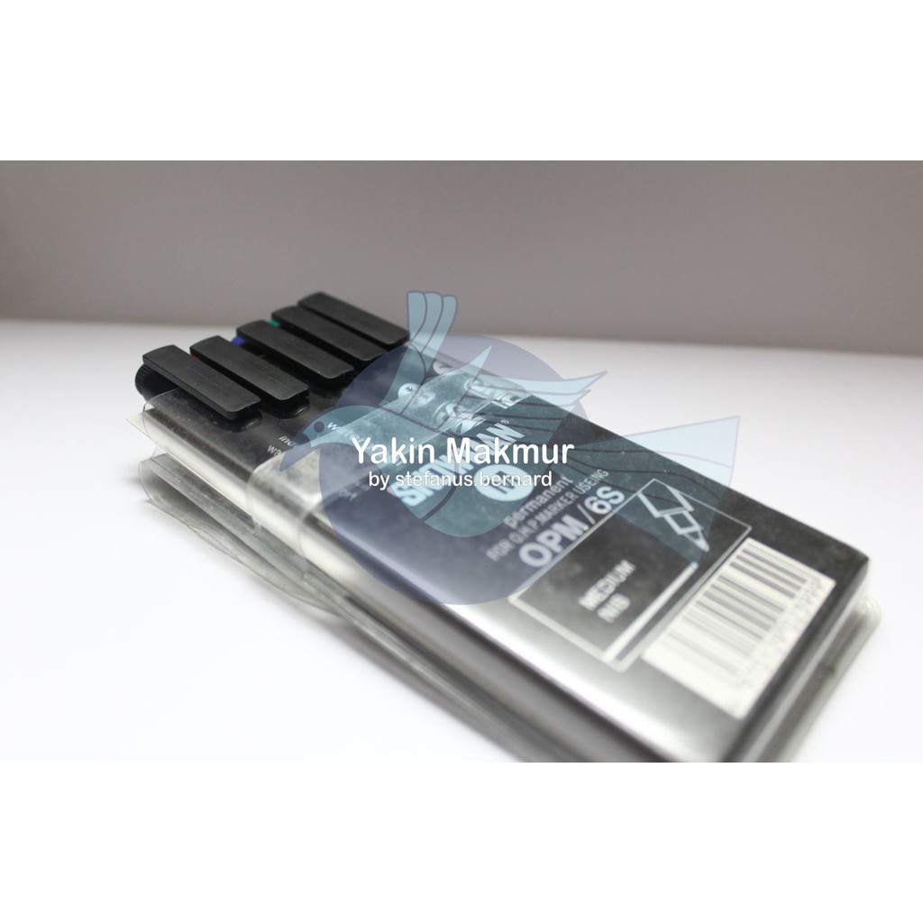 

SPIDOL SNOWMAN OPM PERMANENT MARKER (1 SET 6 WARNA)