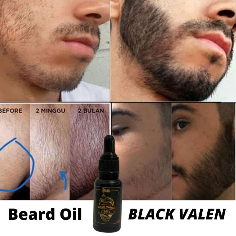 Beard Oil Black Valen Penumbuh Kumis Penumbuh Brewok Penumbuh Alis Jenggot