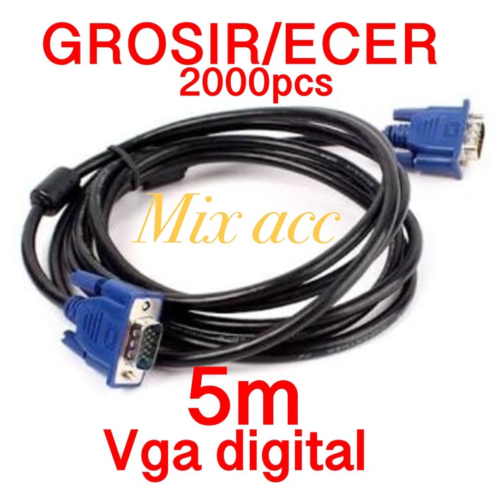 KABEL VGA 5M / VGA 5 METER / VGA 5 M DIGITAL | Shopee