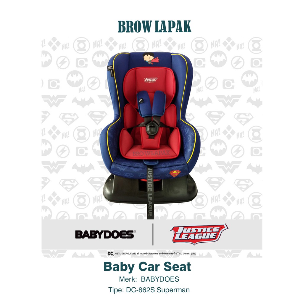 BABYDOES Baby Car Seat DC-862S Superman