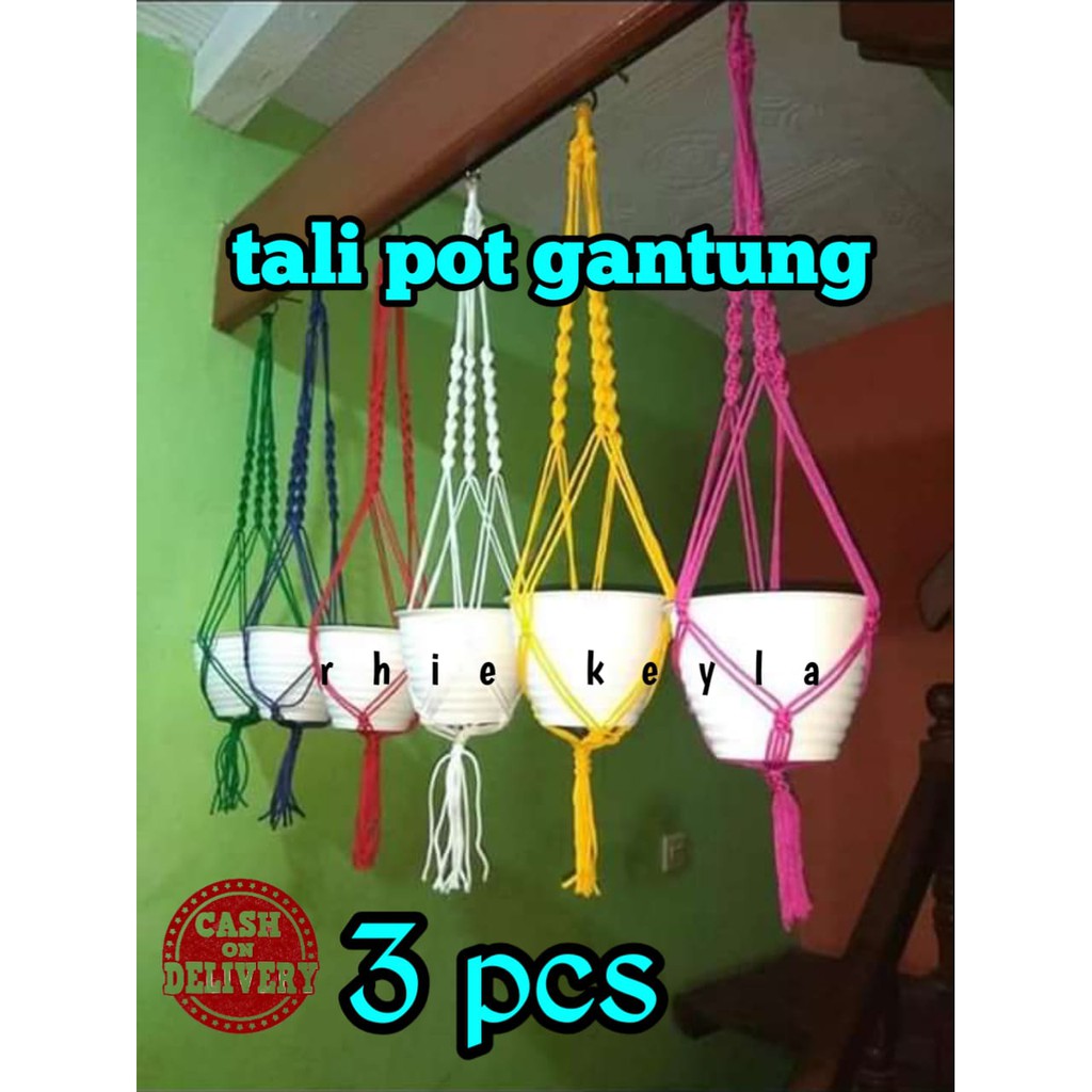 Tali pot gantung Tali pot Tali pot gantung murah Tali pot gantung macrame  Tali pot bunga