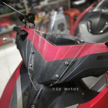 WINDSHIELD VISOR AEROX 155 JENONG CLEAR SMOKE