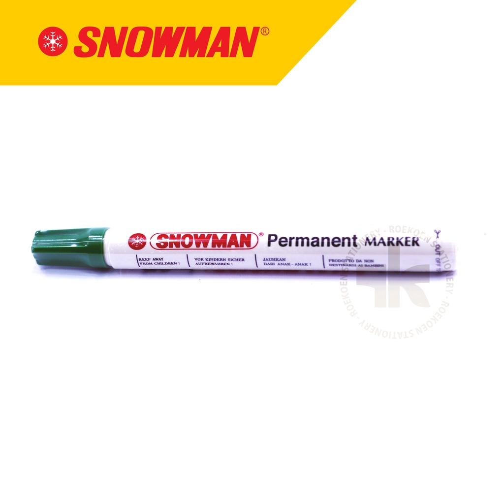 

Snowman Permanent Marker Spidol Besar G-12 (Round Tip)