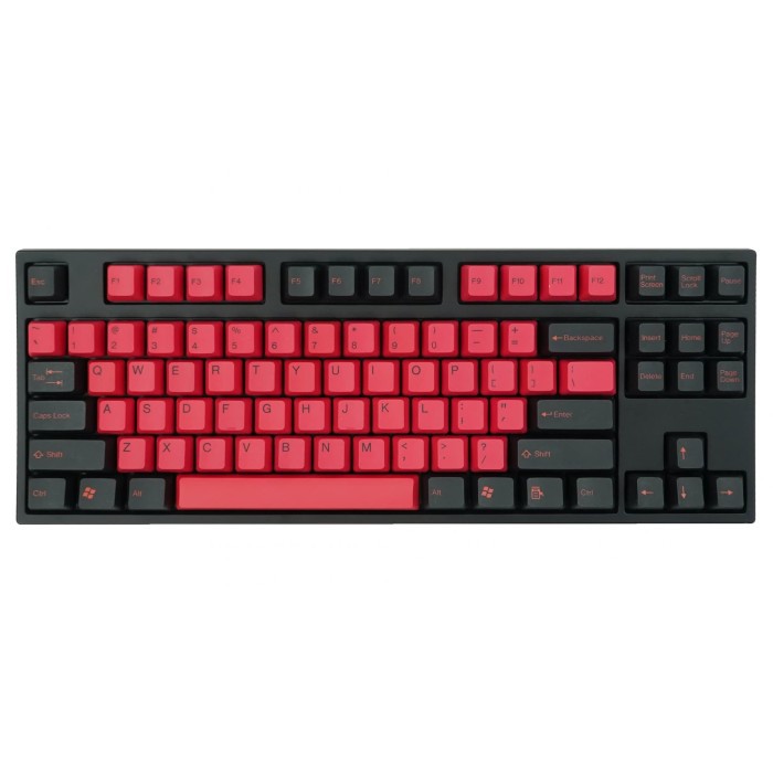 PBT DOUBLE SHOT KEYCAPS BLOOD RED