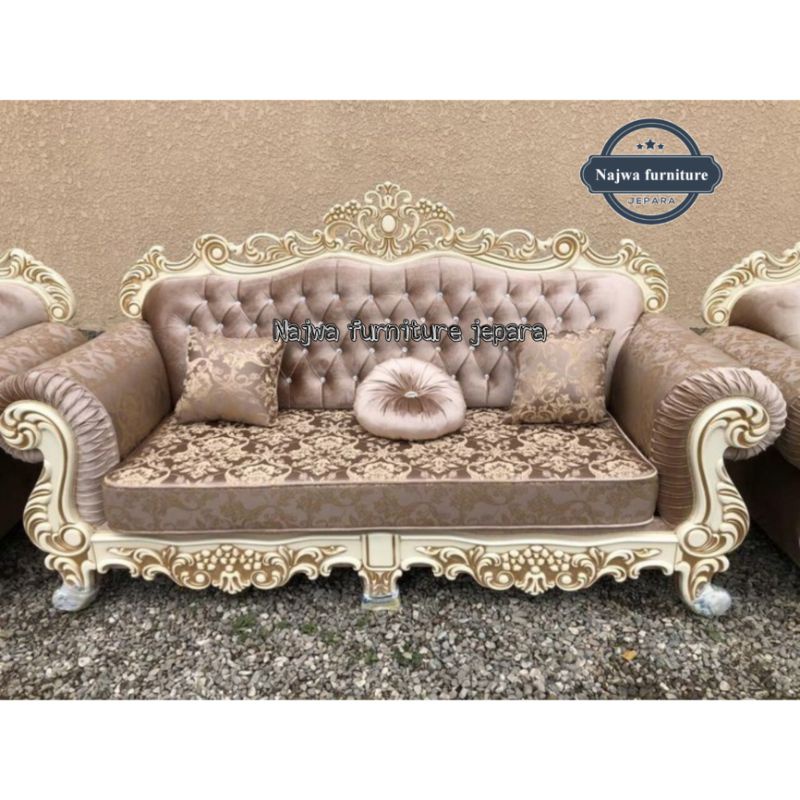 SOFA TAMU SOFA UKIR MEWAH KURSI SOFA TAMU MEWAH PREMIUM QUALITY SOFA TAMU LUXURY SOFA CUSTOM MEWAH( 
