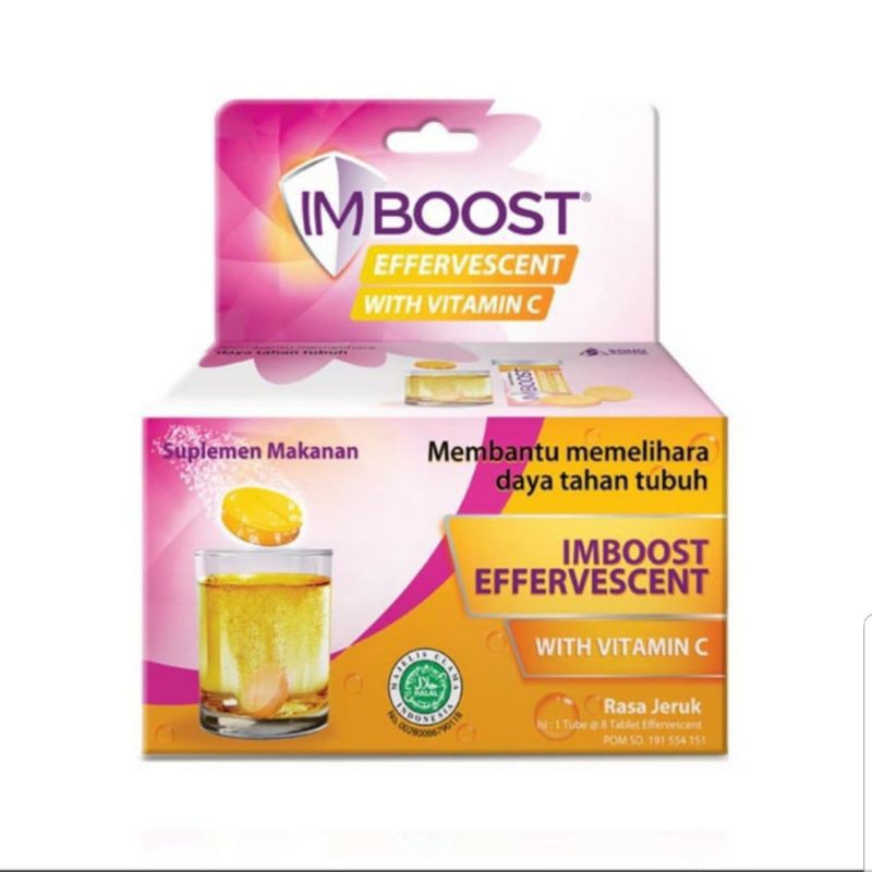 COD - IMBOOST EFFERVESCENT ISI 8 TABLET - SUPLEMEN DAYA TAHAN TUBUH