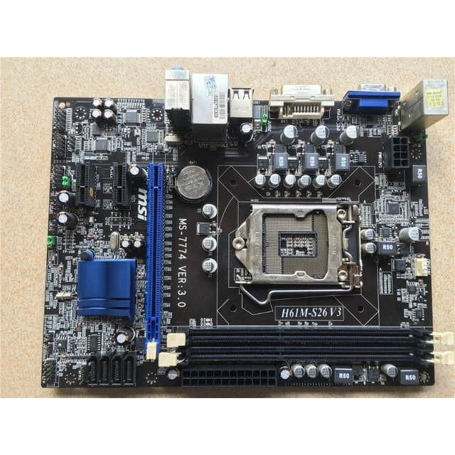 Mainboard Mobo Motherboard Intel Soket 1155 H61 ONBOARD