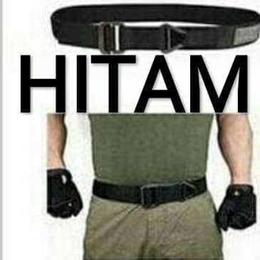 DISKON COD SABUK BLACKHAWK TACTICAL IMPORT IKAT PINGGANG PRIA COWOK GESPER BELT - Hitam