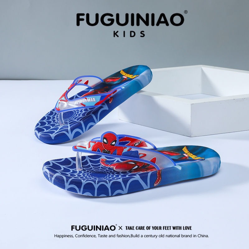 BOBOHO - SANDAL JEPIT ANAK CEWEK / SANDAL JAPIT IMPOR SPIDERMAN SOPHIA / SANDAL IMPORT ANAK COWOK 1-8 TAHUN