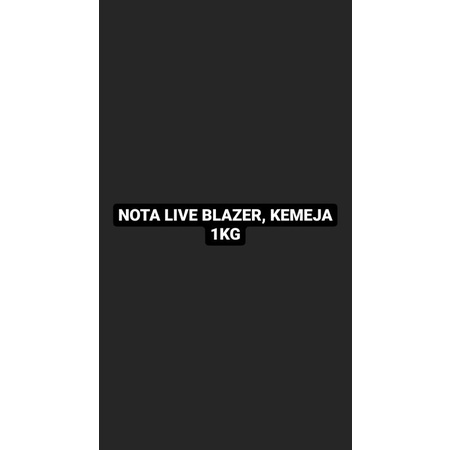 NOTA LIVE Blazer Kemeja Wanita 1kg
