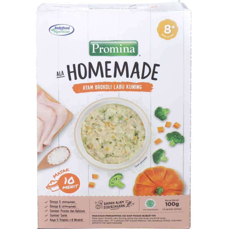 Promina Homemade Ayam Brokoli Labu Kuning Salmon Kentang ...