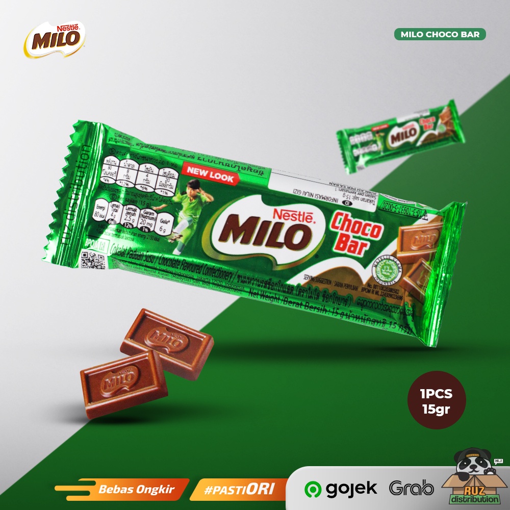 MILO Choco Bar 15g Per Pcs Satuan - Milo Coklat Bar