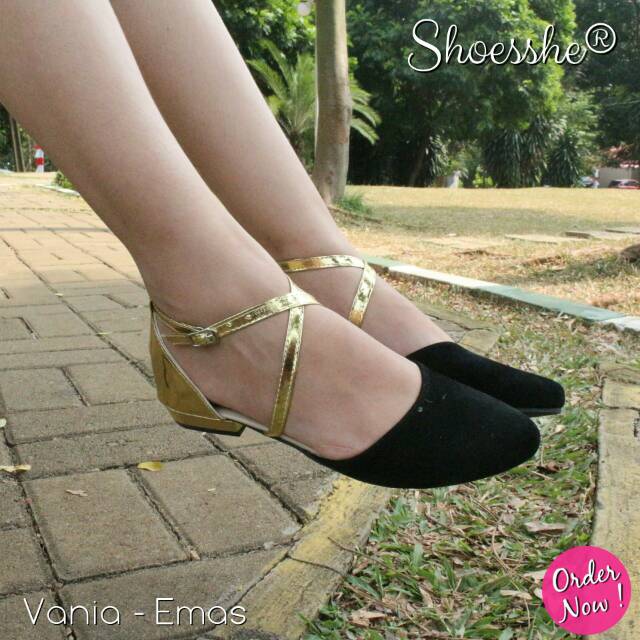 Fsb - Sepatu Flat Shoes Tali Wanita (Vanya - Series)