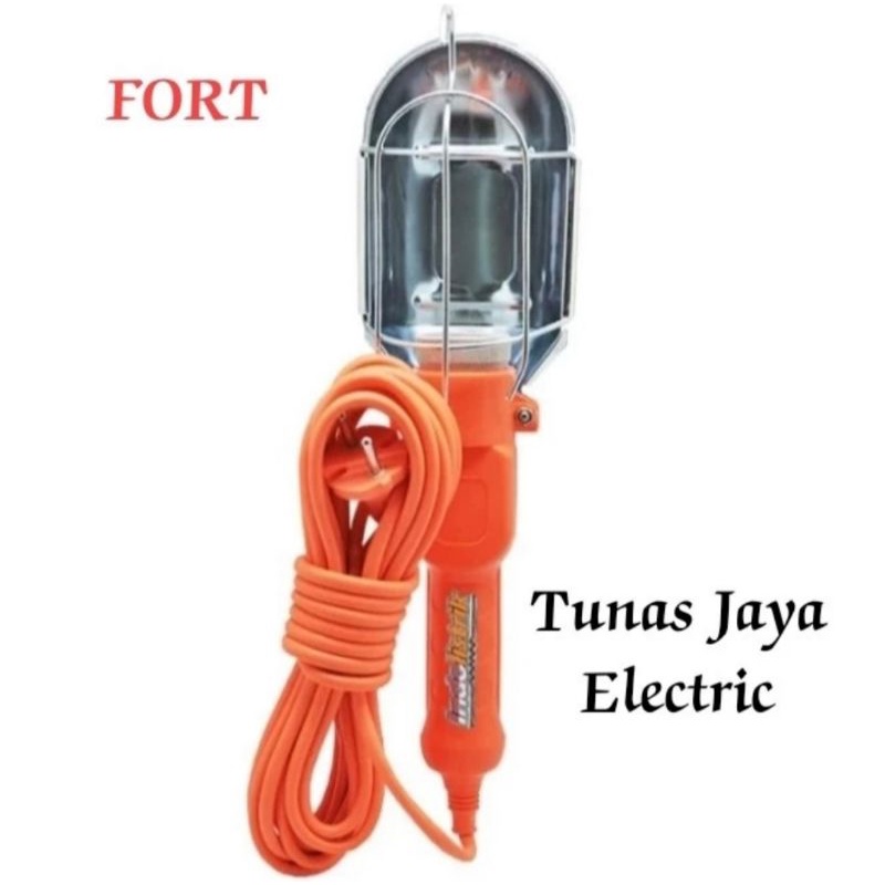 Lampu Kerja / Working Lamp E27 / Portable Electric Hand Lamp + Kabel