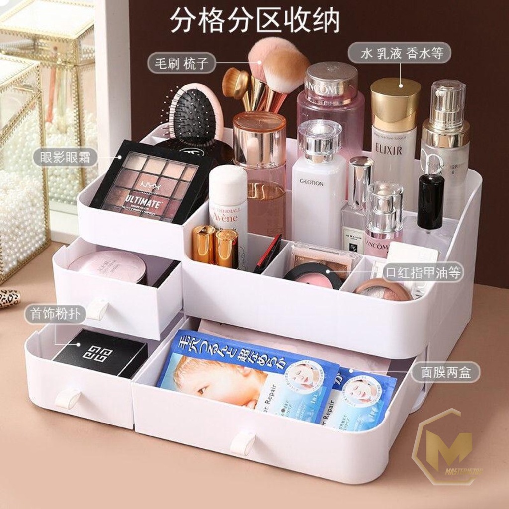 RT18 Rak Kosmetik Kotak Penyimpanan Make up Storage box tempat Skincare laci mini SERBAGUNA MA2349