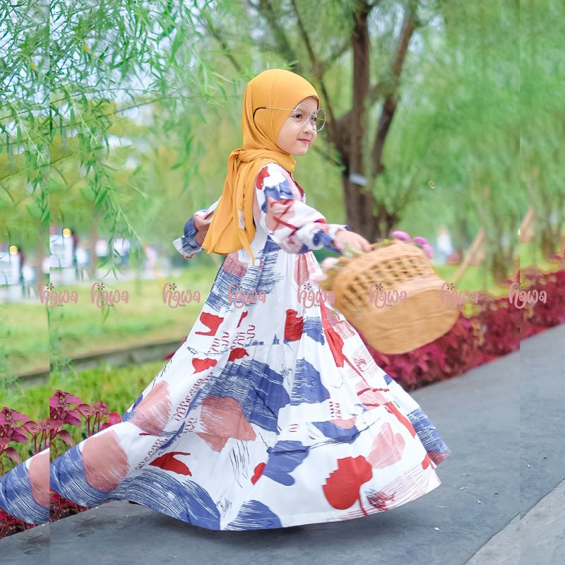 Gamis Anak Perempuan Original Hawa Kids - Faiha Gamis High Quality