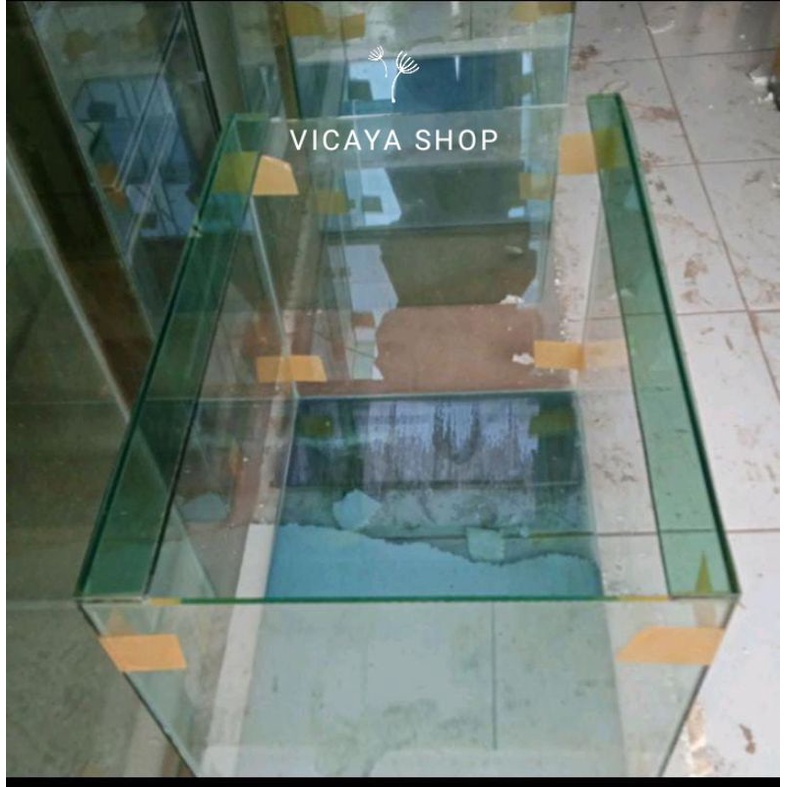Aquarium kaca Ukuran 60x40x40
