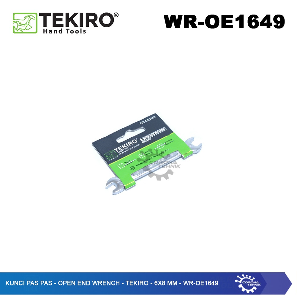 WR-OE1649 - Kunci Pas Pas - Open End Wrench - Tekiro - 6x8 mm