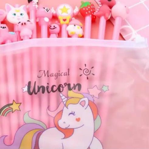 

pen dompet/pen fancy/pen karakter/pen mix/beli pen dapet dompet free - Biru, 20pc