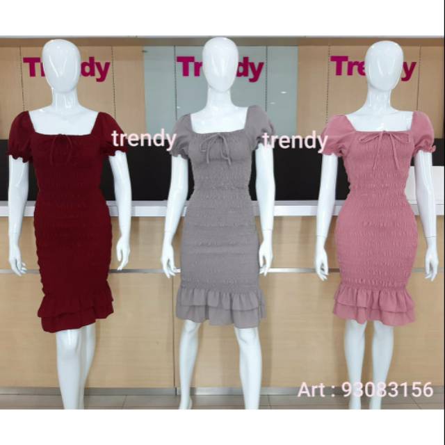 Dress duyung smok polos