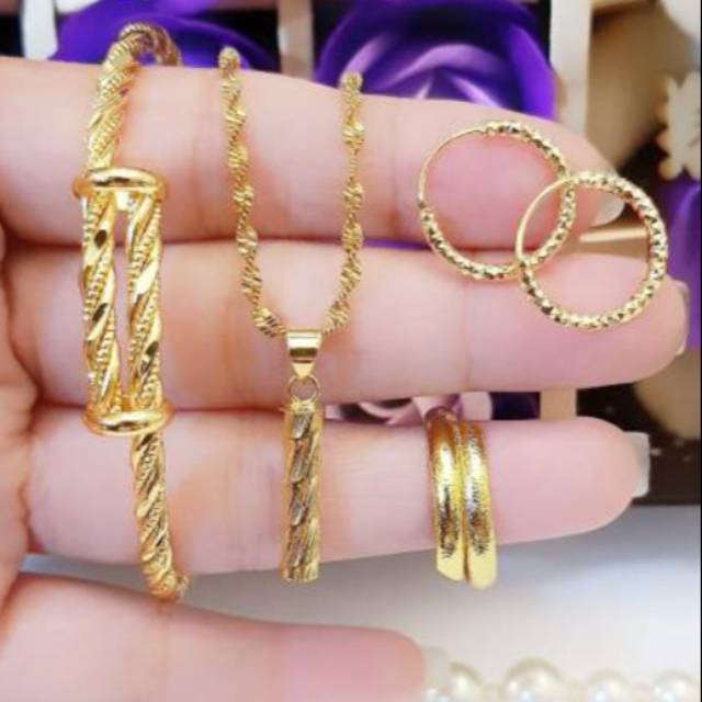 Xuping set perhiasan lapis emas 24k 3013h