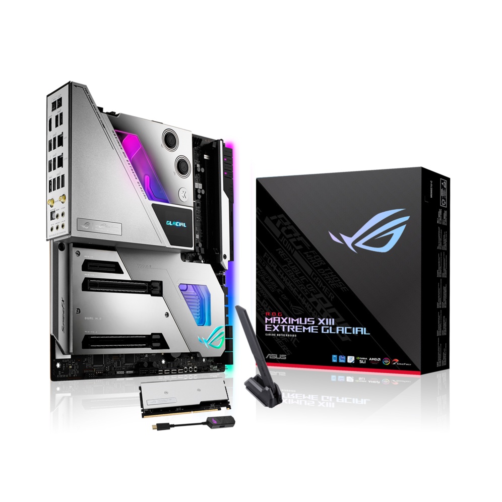 ASUS ROG MAXIMUS XIII EXTREME GLACIAL - Intel LGA1200, Z590, DDR4 Motherboard