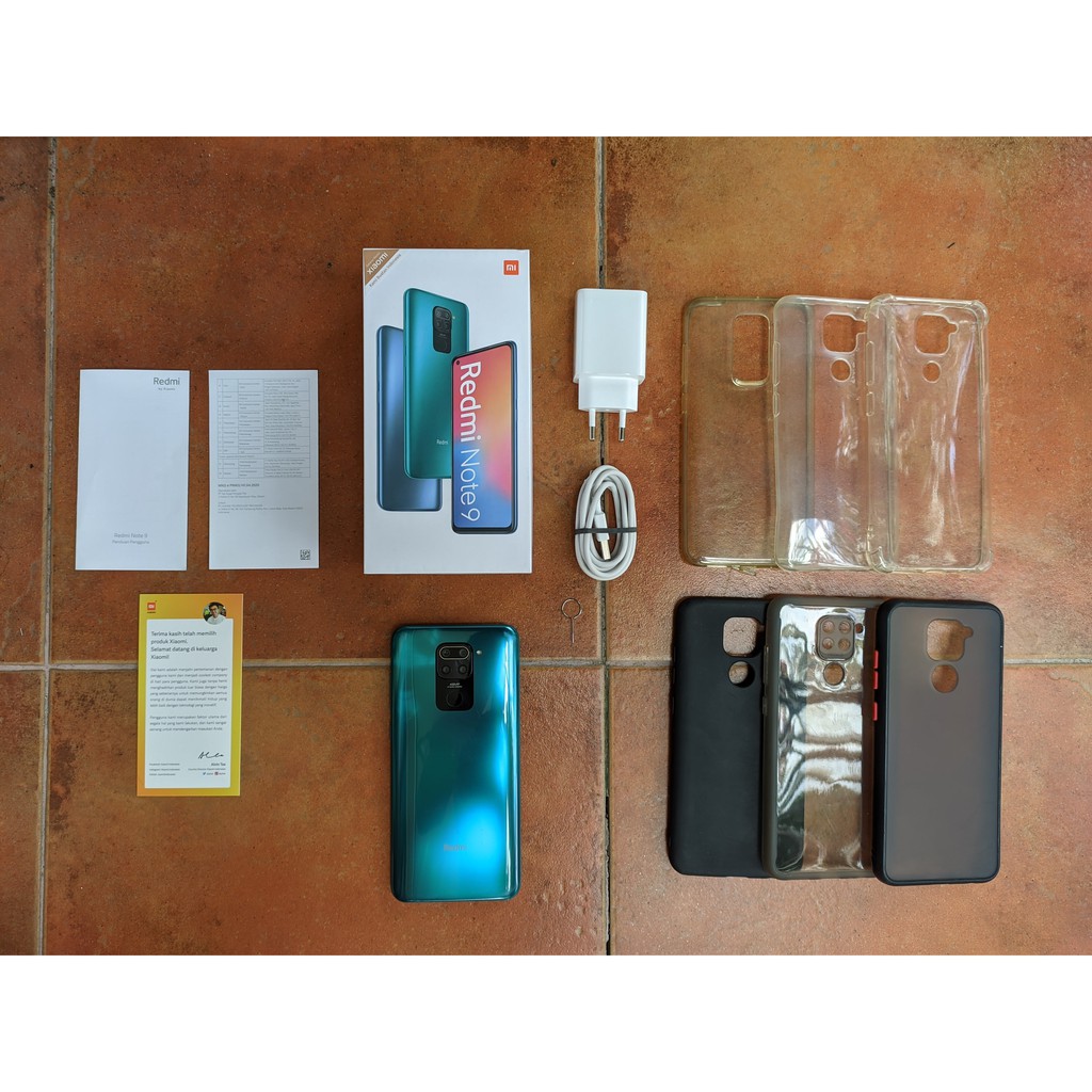 Preloved Second Handphone Xiaomi Redmi Note 9 (4+64GB) Masih Garansi