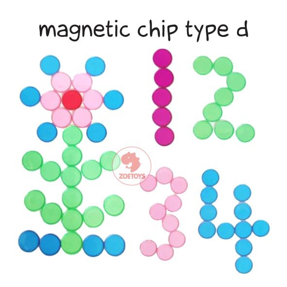 Zoetoys Learning Resources / Magnetic Chip A B C D | Mainan anak | Edutoys