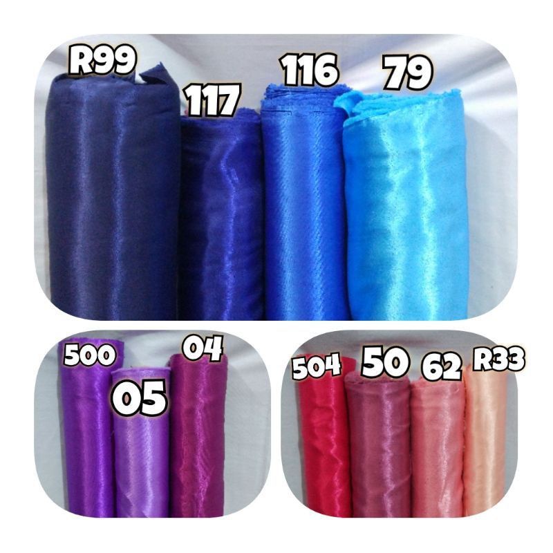 Kain Satin Clarissa / Kain Satin Tebal / Kain Satin