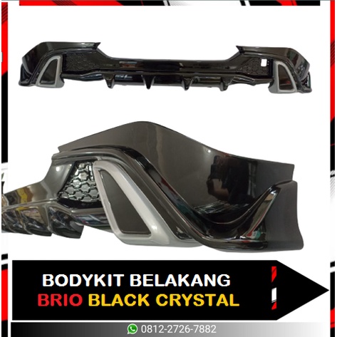 BODYKIT BELAKANG ALL NEW BRIO URBANITE BLACK CRYSTAL