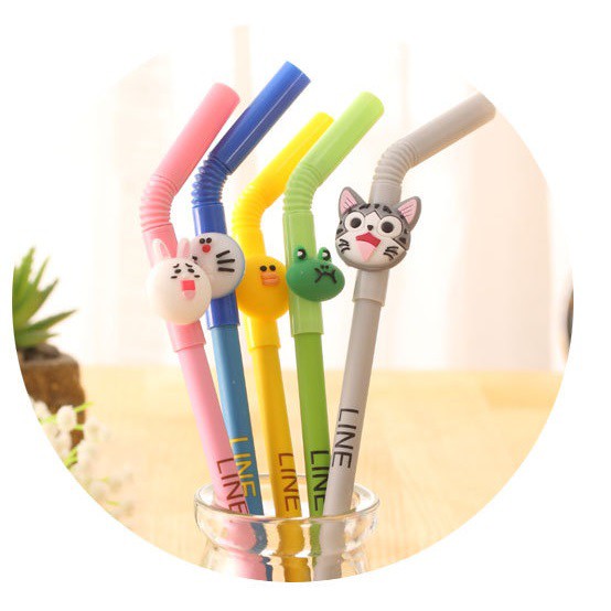 

pulpen sedotan line lucu