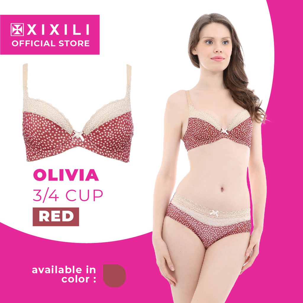 XIXILI bra OLIVIA 3/4 CUP bh renda sexy tanpa busa premium