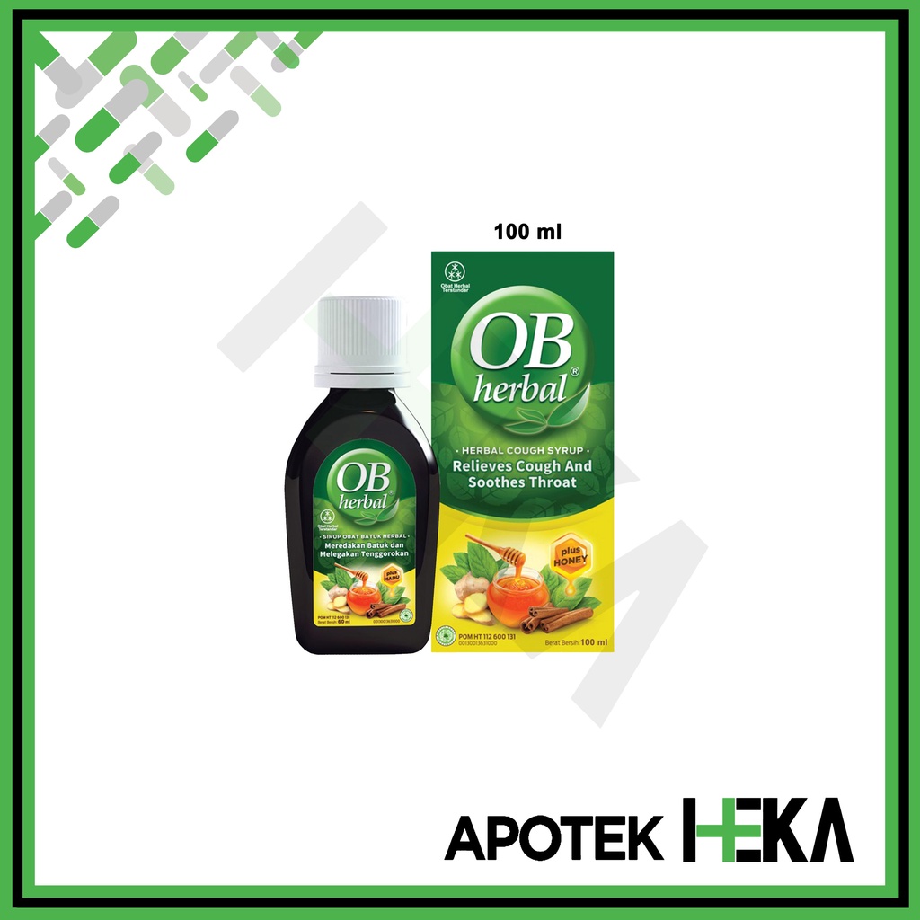 OB Herbal Plus Madu Syrup 30 / 100 ml - Obat Batuk Sirup Botol (SEMARANG)