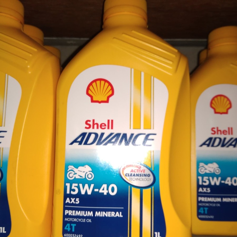 OLI SHELL ADVANCE AX 5 1 LITER, OLI MESIN