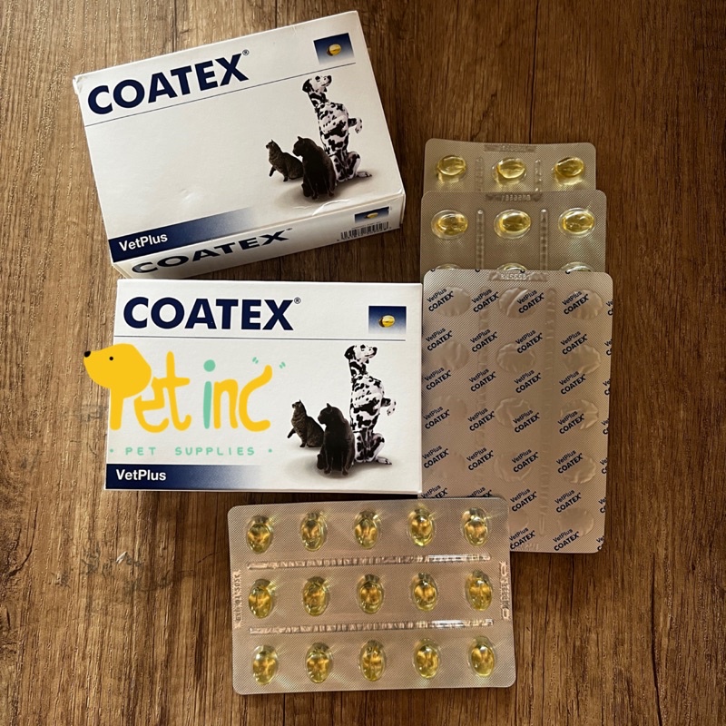 VetPlus Coatex for Hair and Skin Care for Dogs and Cats in Capsules - harga per 1 PCS