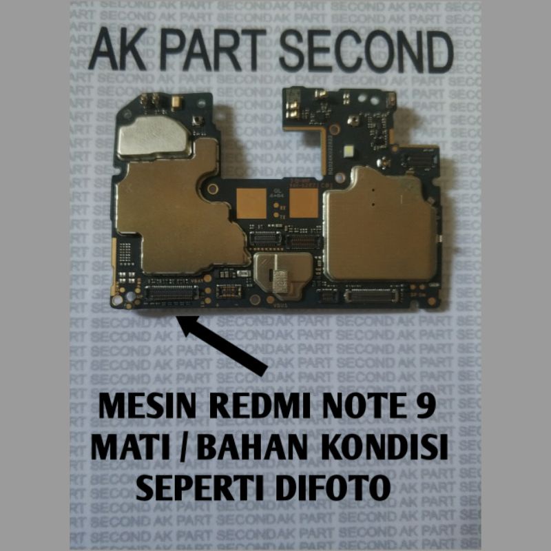 MESIN REDMI NOTE 9 MATI