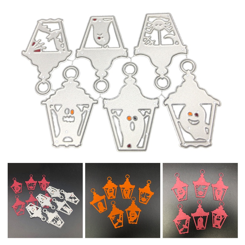 Cetakan Stensil Cutting Dies Motif Kue Halloween Bahan Metal Untuk Scrapbook / Craft DIY