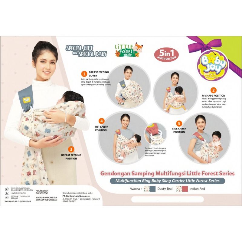 Moms baby gendongan samping bayi multifungsi wilona series