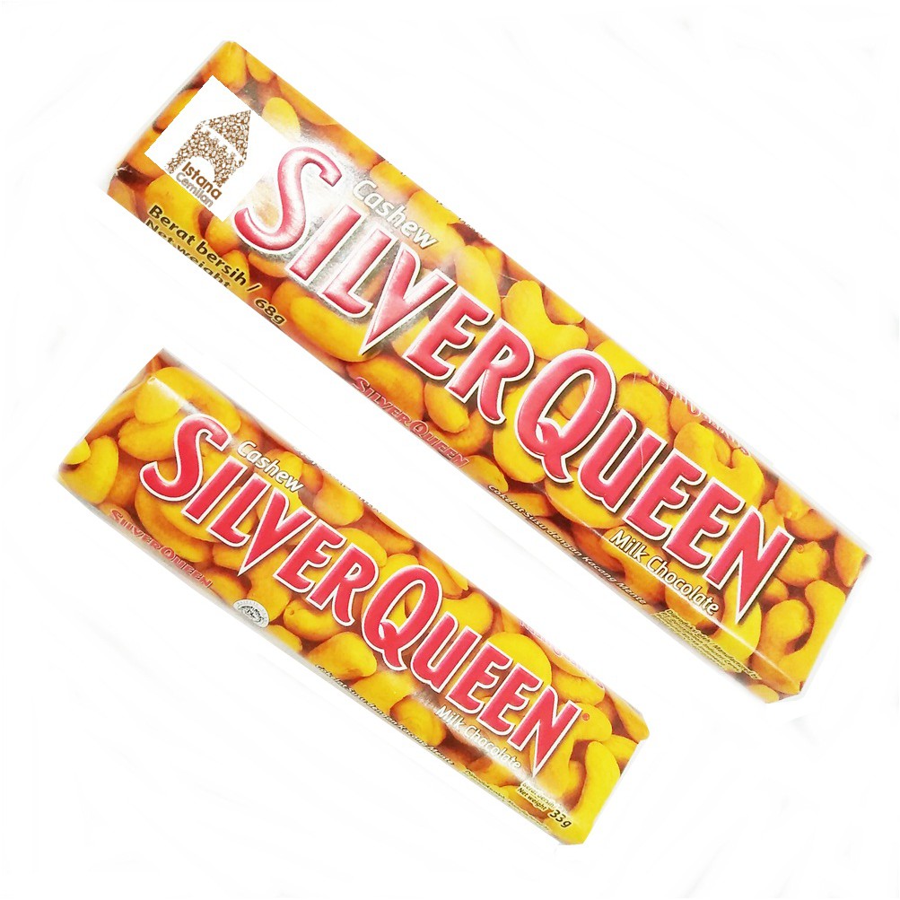 Silver Queen Milk Chocolate Very Berry / Cashew 33 Gram / 65 Gram . Silverqueen Cokelat